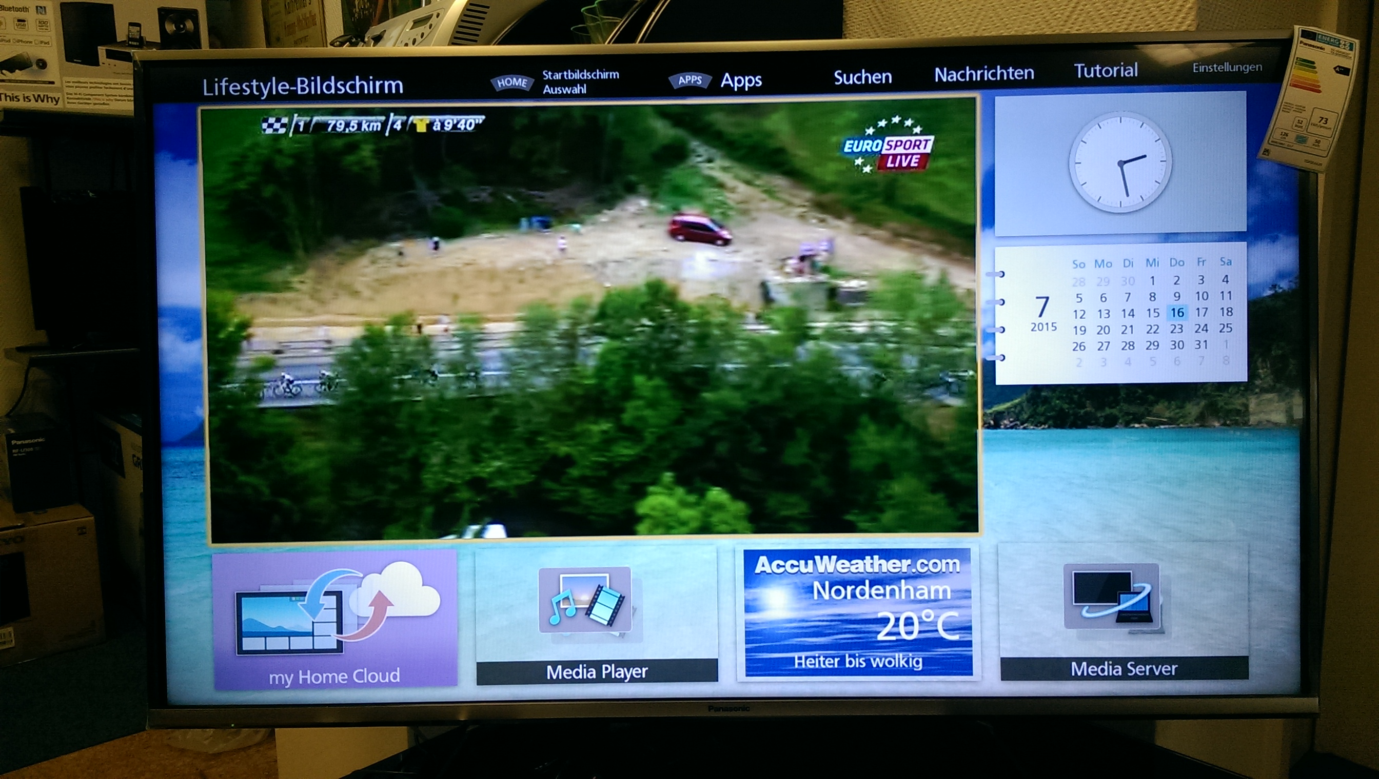 Multimedia Startbildschirm